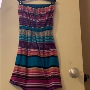 Striped halter dress